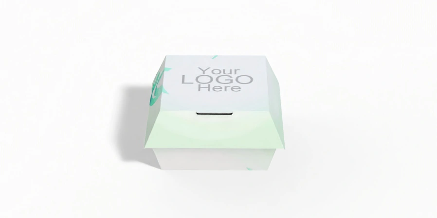 Cardboard Square Burger Box