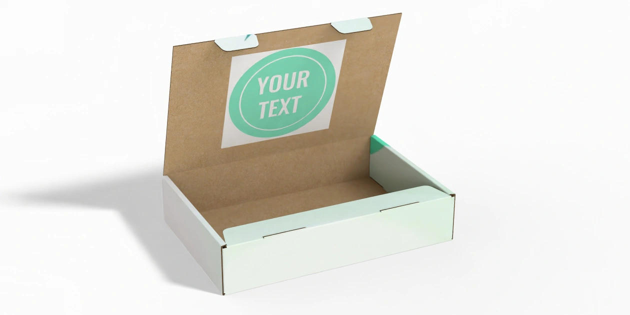 Flip top box with lock