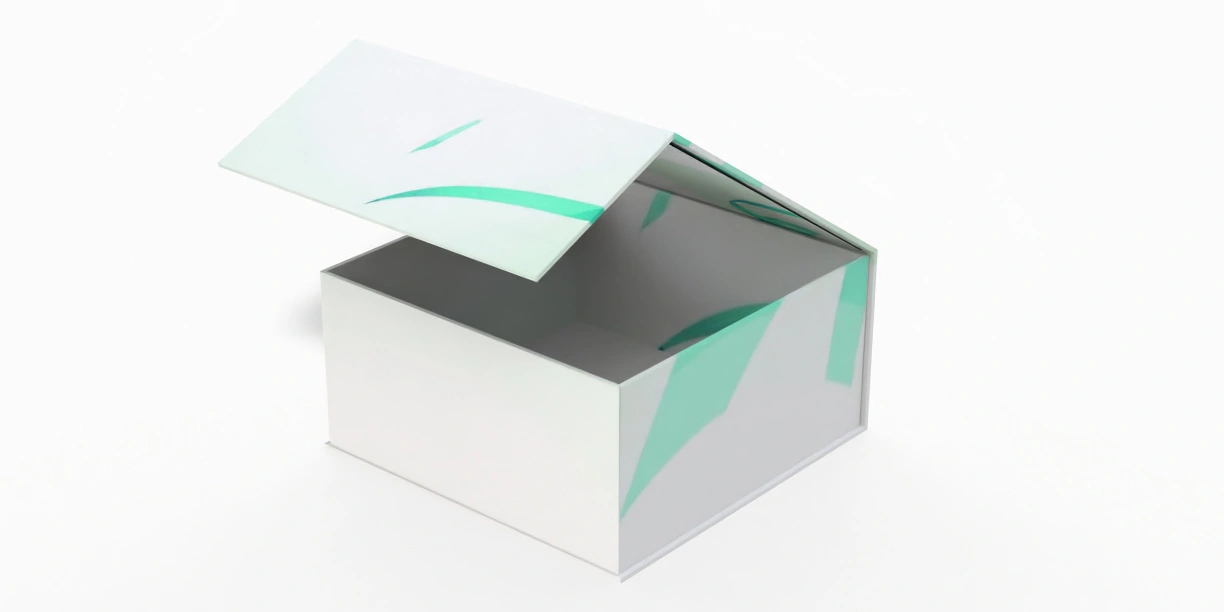 Square Flip-Top Box with Magnetic Closure