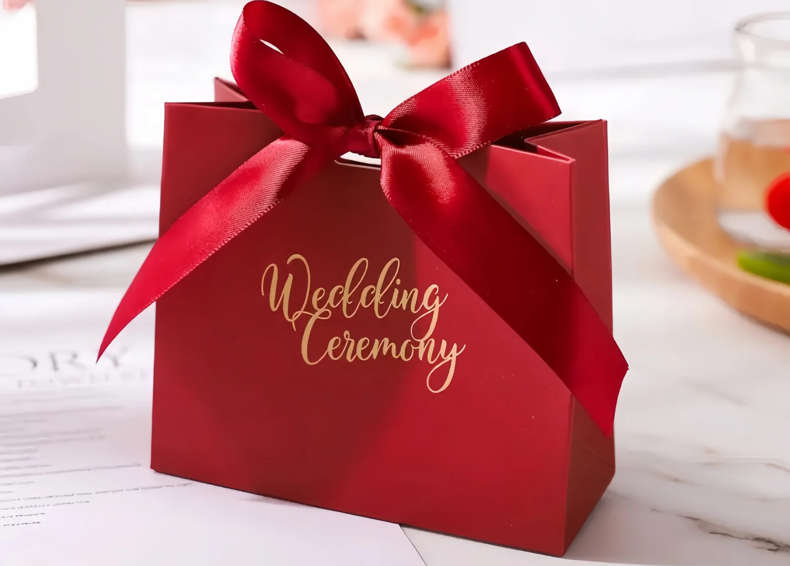 Luxury chocolate gift bag with elegant design for premium gifting.