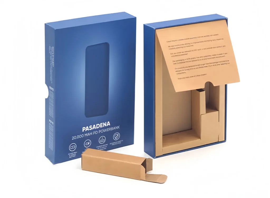 Recyclable electronics packaging boxes made from eco-friendly materials for sustainable shipping.