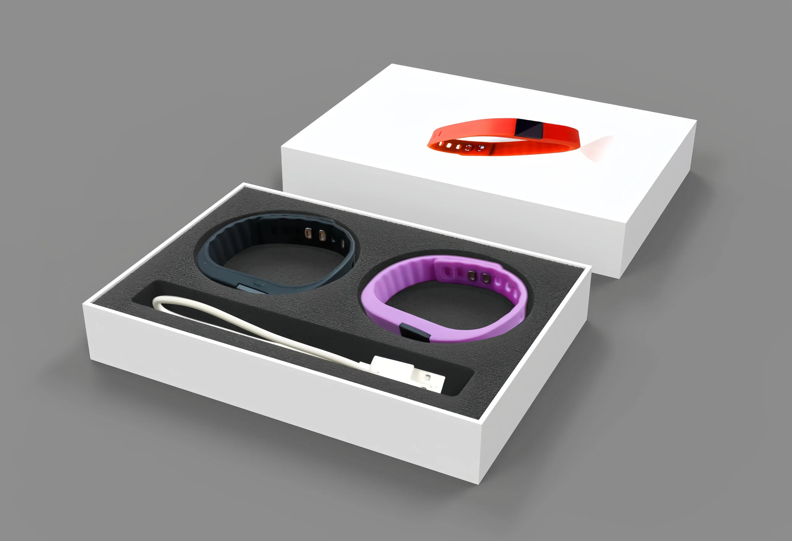 Luxury electronic packaging boxes with premium design and elegant finishes.