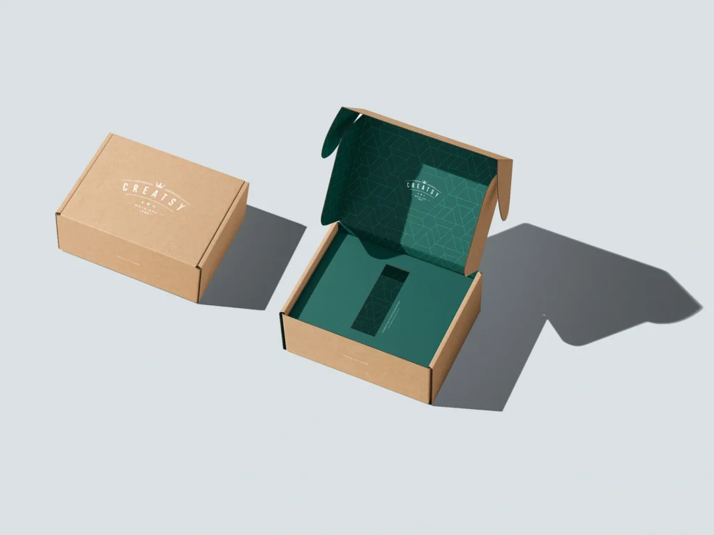 Custom-printed corrugated boxes for cosmetic packaging