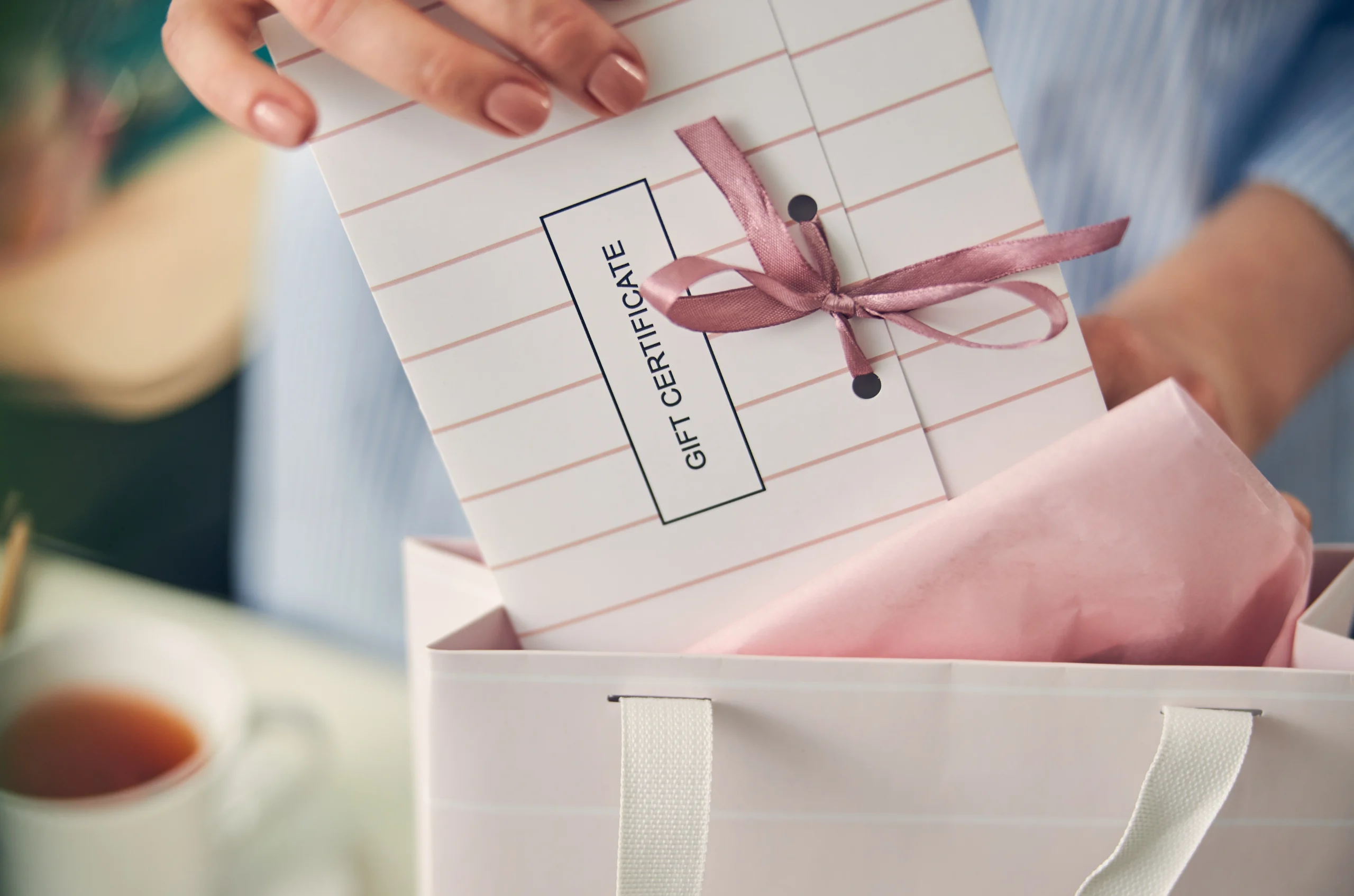 Custom gift card featuring personalized design and branding for a unique gifting experience.