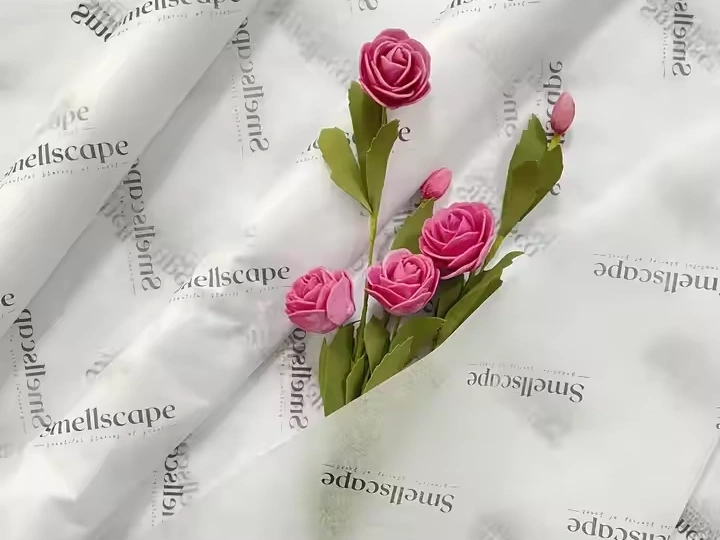 Luxury tissue paper featuring custom prints and high-quality materials for elegant packaging and gift presentation.