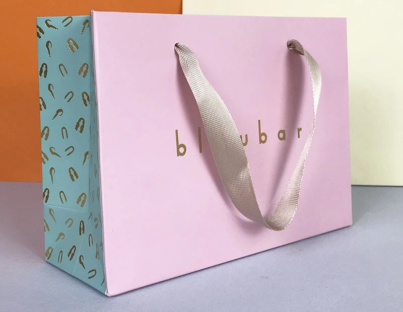 Full-color printed gift bag with vibrant design and sturdy handles