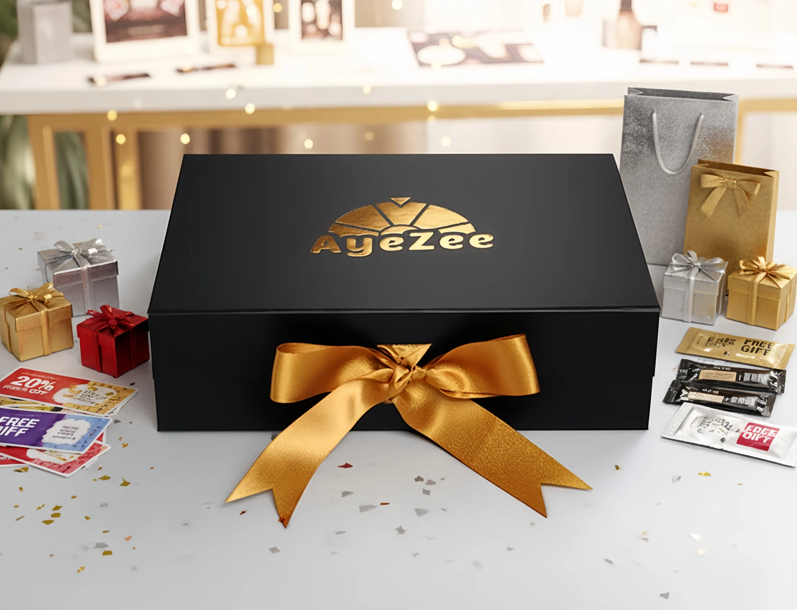 Luxury magnetic gift box with smooth opening and elegant design