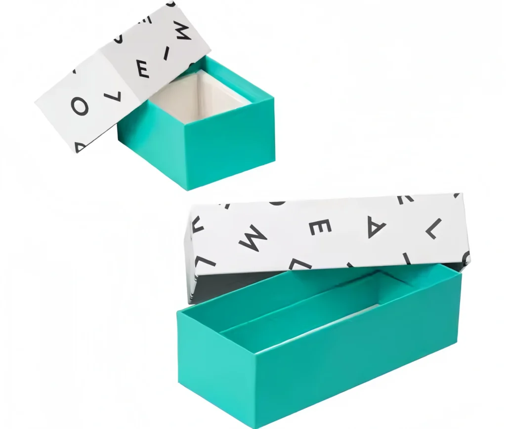 Custom lid and base rigid box packaging for premium products