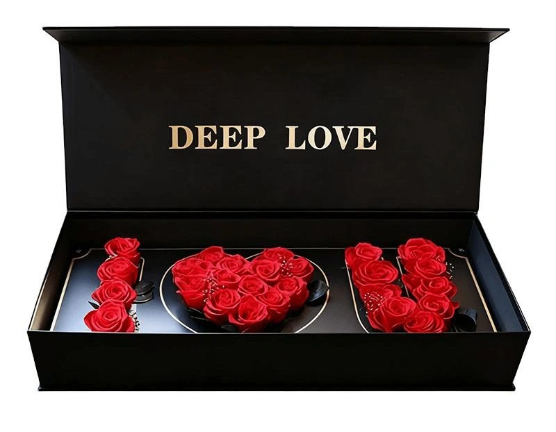 Custom Valentine’s Day gift box with personalized design.