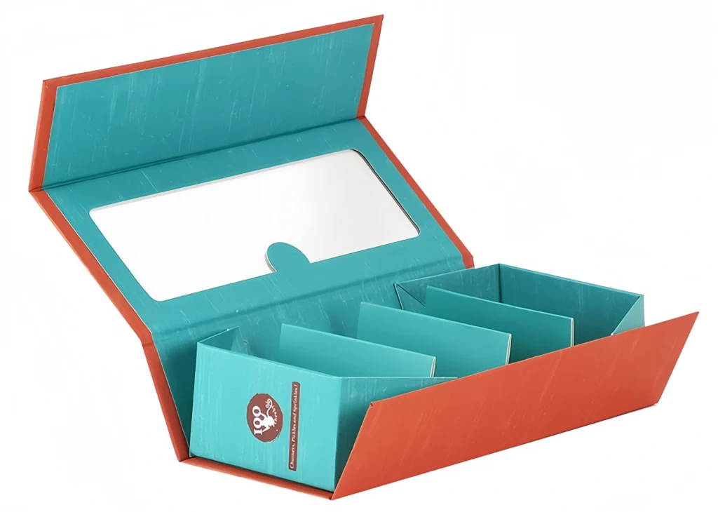 Foldable magnetic gift box for compact storage and shipping