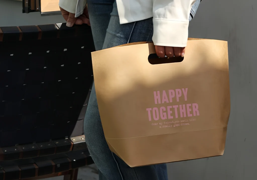kraft paper bag manufacturer in China producing eco friendly shopping bags