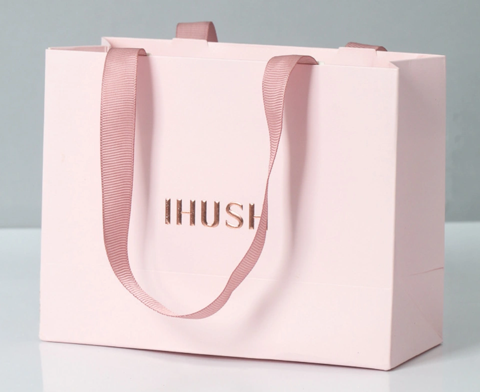 Printed paper shopping bags with custom branding