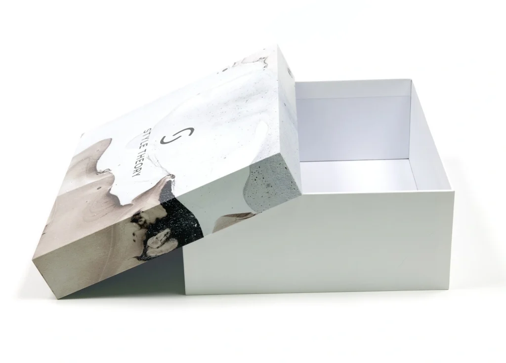 Custom rigid gift box with logo for luxury packaging branding