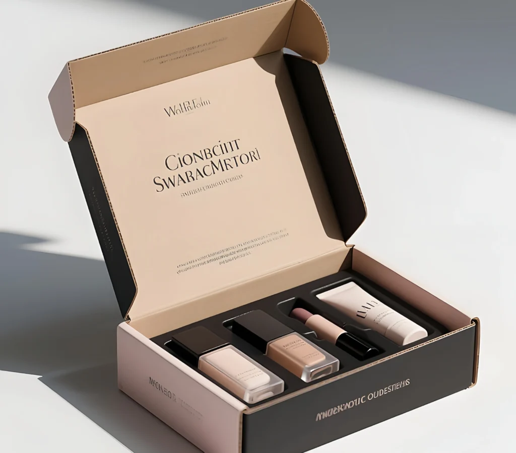 Branded mailer box packaging for retail business and product shipping