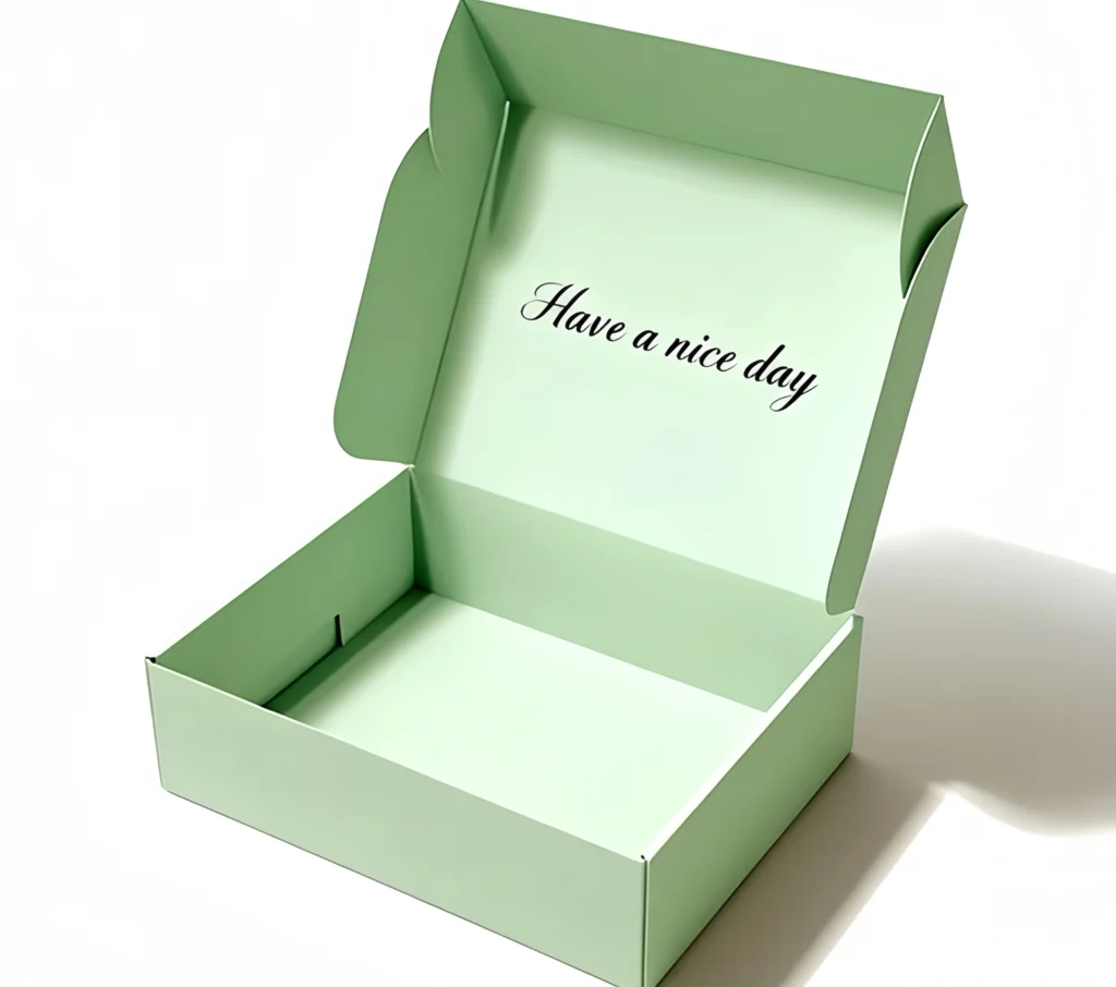 cardboard packaging for retail products with branding and display design