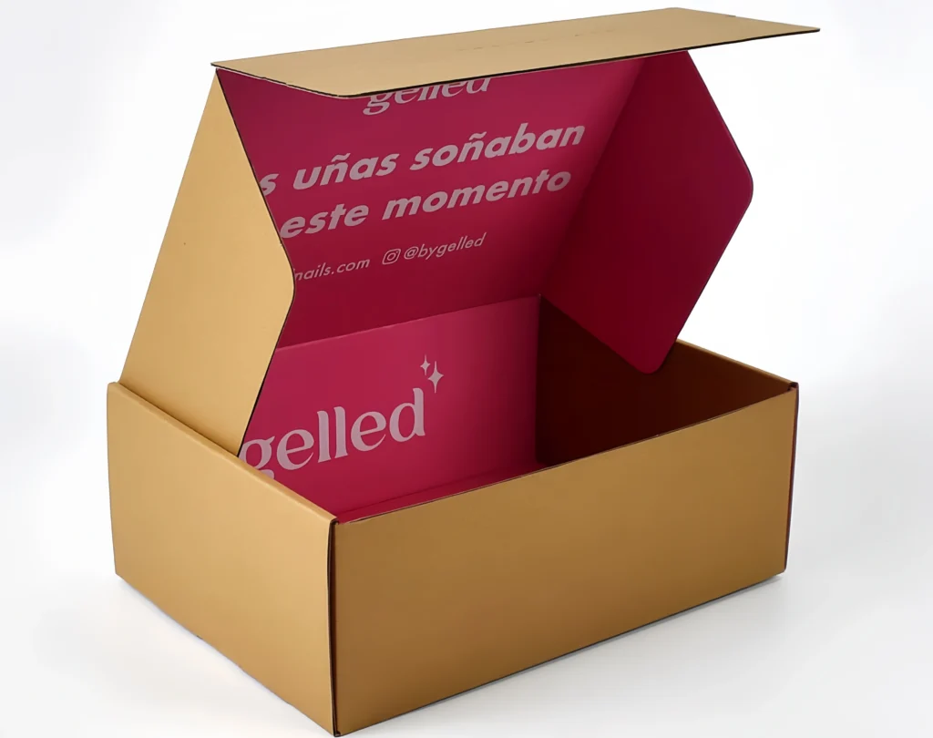 Corrugated mailer box sizes chart for e-commerce shipping packaging