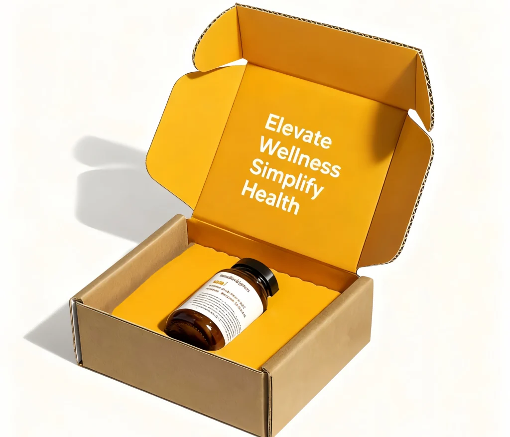 Custom shipping box packaging made from corrugated cardboard for safe delivery