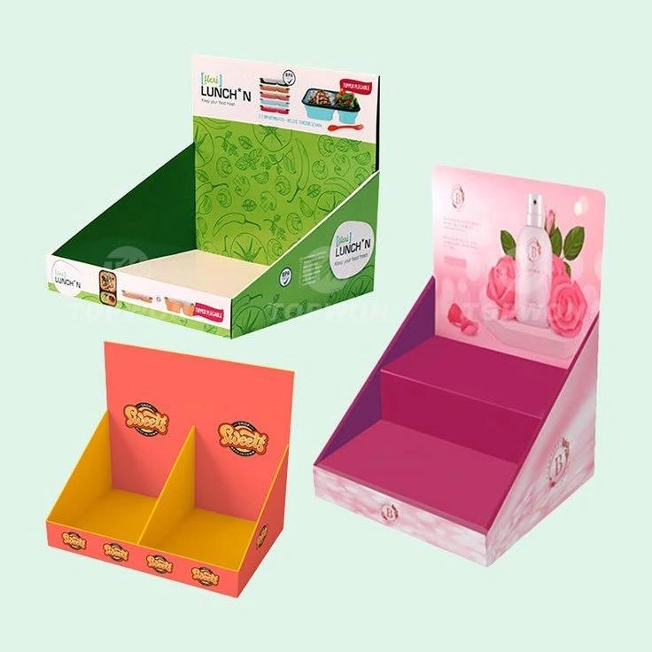 Retail display carton box for countertop product presentation packaging