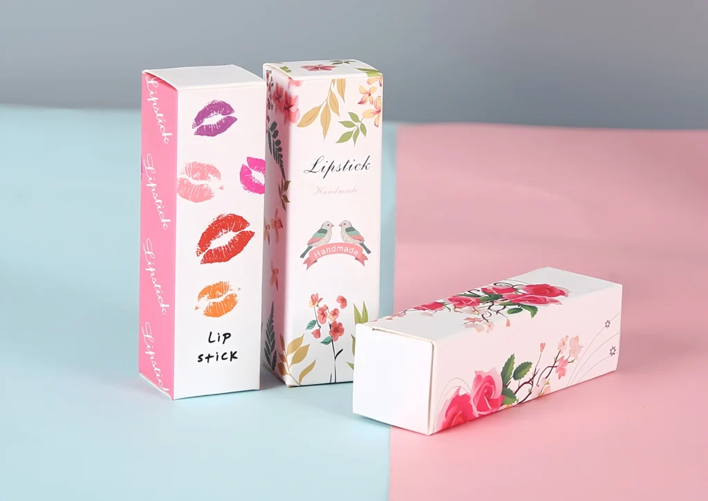Custom cosmetic folding carton box with premium printing and luxury finish