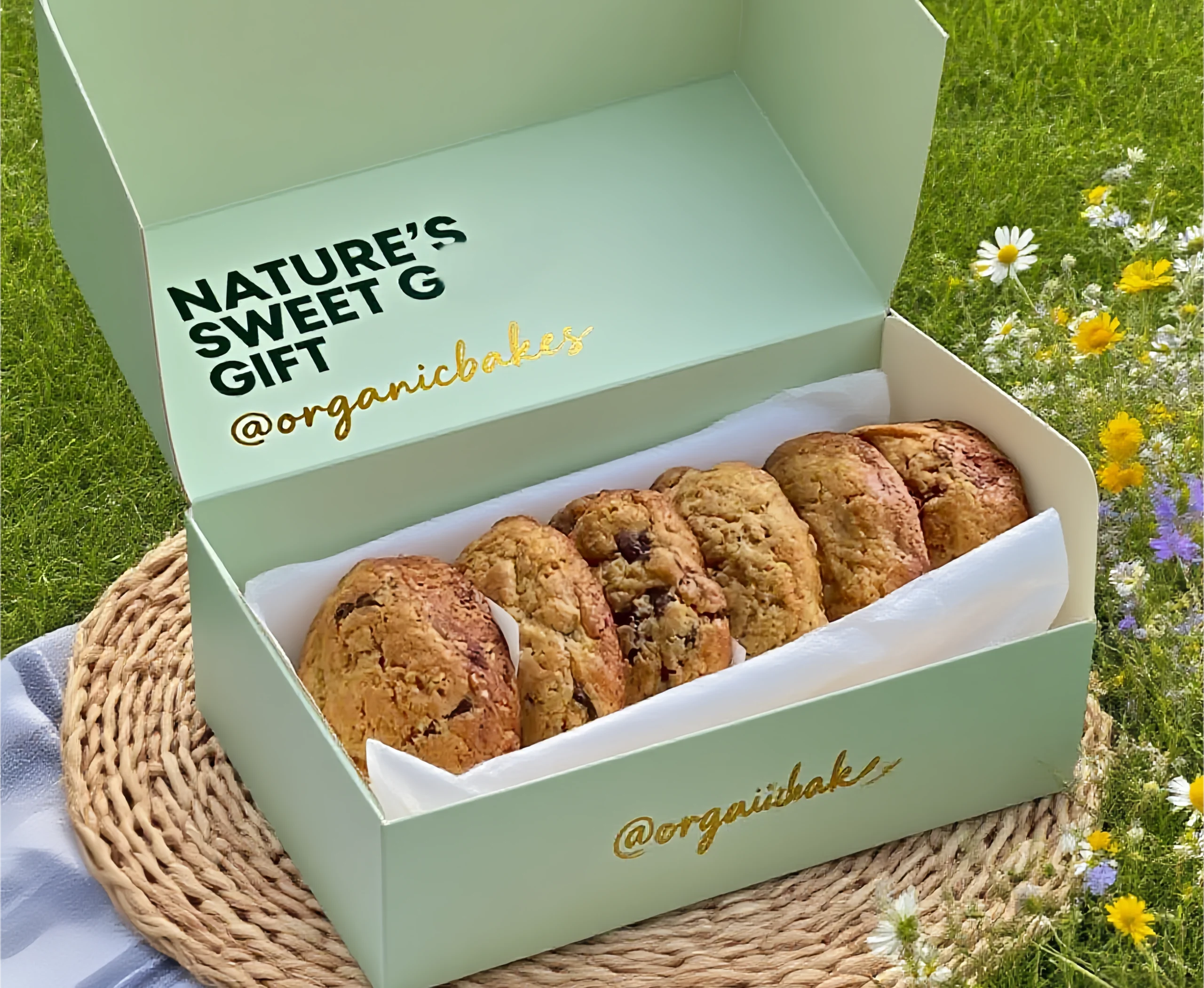 Folding box packaging for retail products with custom printing