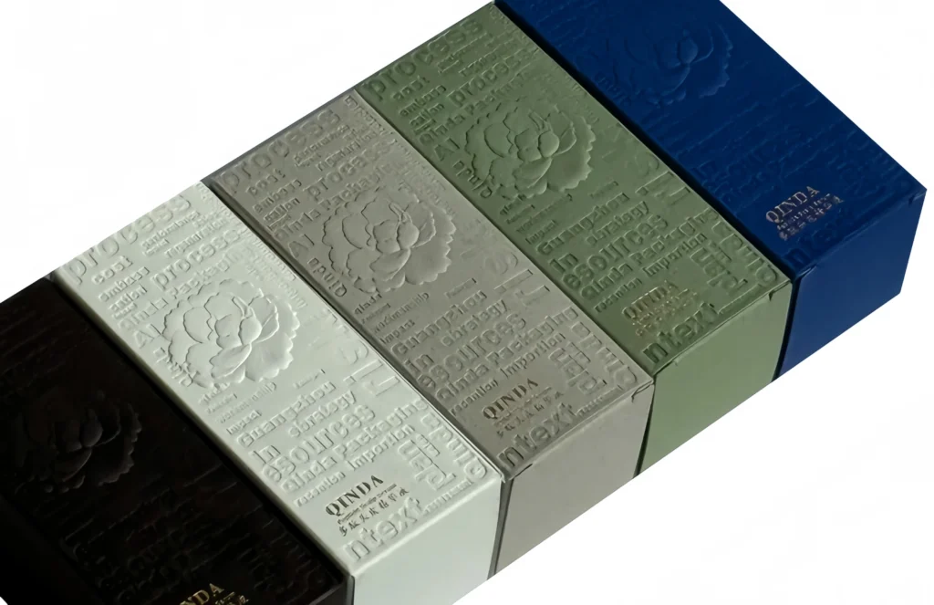 Premium skincare folding carton packaging with custom printing